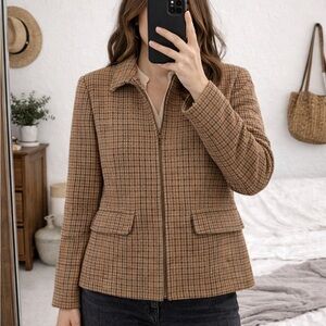Lauren Ralph Lauren Plaid Jacket Sz 4P